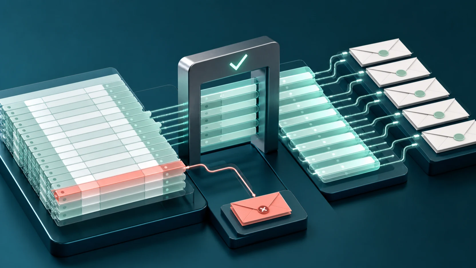 Validated CSV rows producing secure individual digital vouchers