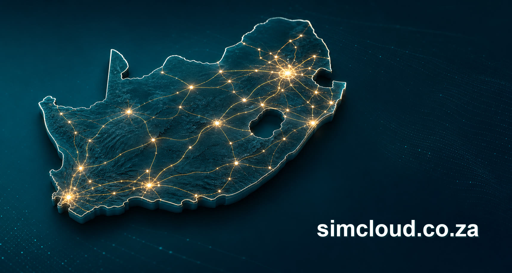 SIMcloud prepaid electricity coverage map across South Africa